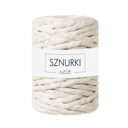 Naturalny z nitką sznurek skręcany 30m 9mm OUTLET