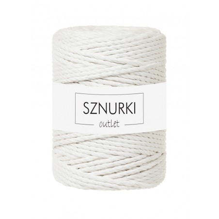 Złamana Biel SZNUREK SKRĘCANY 3PLY 100M 5MM OUTLET