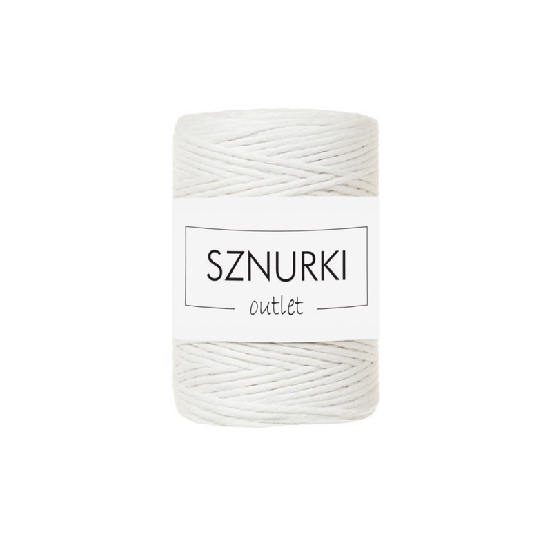 Złamana biel SZNUREK SKRĘCANY 100 M 1,5MM OUTLET Złamana biel SZNUREK SKRĘCANY 100 M 1,5MM OUTLET