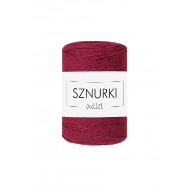 Wine Red 3ply twisted cord...