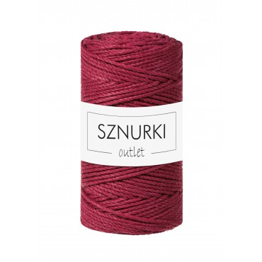 Wine Red 3ply twisted cord...