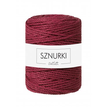 Wine Red 3ply twisted cord...