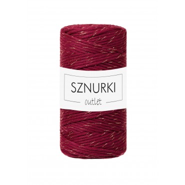 Red wine braided cord with...