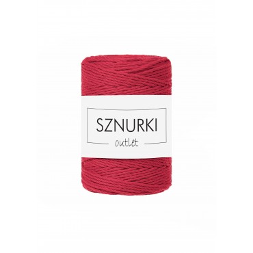 Czerwony sznurek skręcany 3PLY 100 m 1,5mm