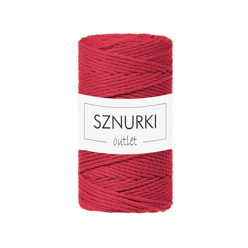 Czerwony sznurek skręcany 3PLY 100 m 3mm Czerwony sznurek skręcany 3PLY 100 m 3mm