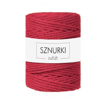 Red 3PLY twisted cord 5mm 100m OUTLET