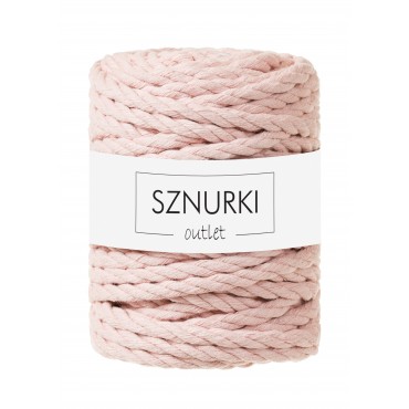 Pudrowy Róż skręcany 3ply...