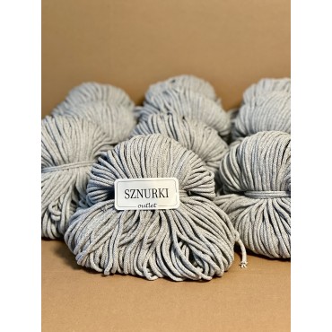 Zestaw sznurków plecionych 5mm Jasny szary