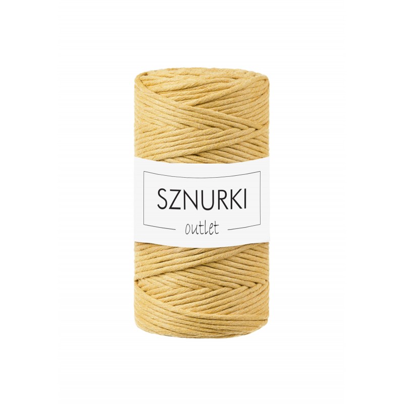 Miodowy sznurek skręcany 3ply 100m 3mm OUTLET Miodowy sznurek skręcany 3ply 100m 3mm OUTLET
