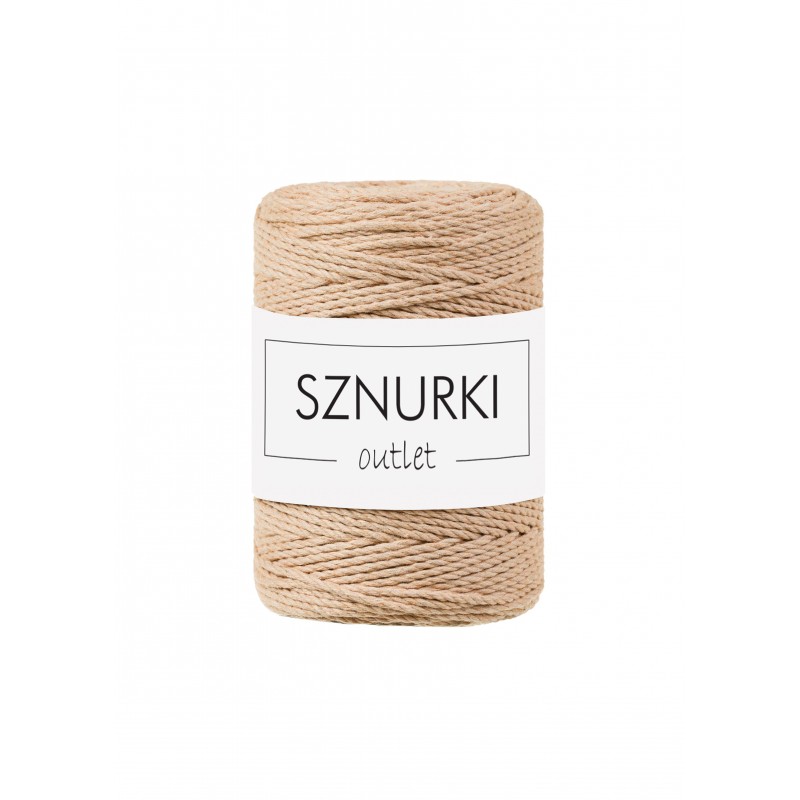 Biszkoptowy sznurek skręcany 3PLY 1,5mm 100m Biszkoptowy sznurek skręcany 3PLY 1,5mm 100m