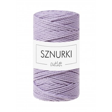 Lawendowy sznurek skręcany 3ply 100m 3mm