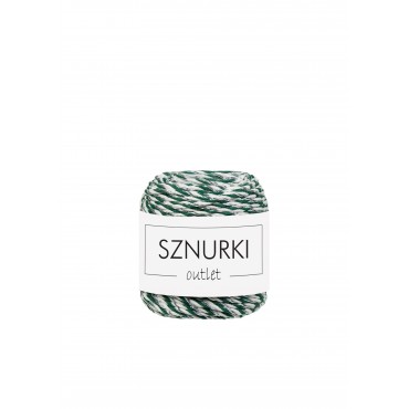 Świąteczne Srebro skręcany 3ply 1.5mm 35m