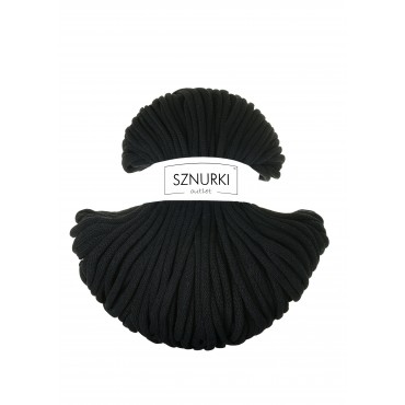 Czarny sznurek pleciony 8mm...