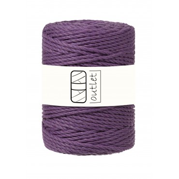 Violet 3ply twisted cord 5mm 100m OUTLET