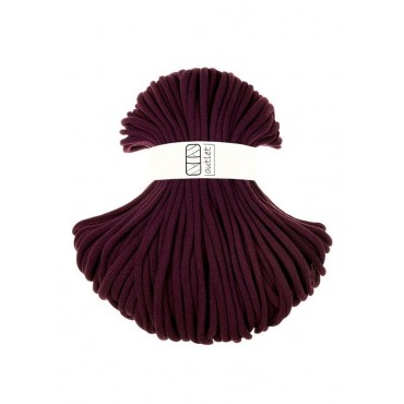 Burgundy braided cord 9mm 100m