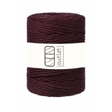 Burgundy 3ply twisted cord...