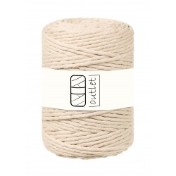 Warm beige twisted cord 5mm...