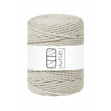 Szaro-zielony sznurek skręcany 3ply 100m 3mm OUTLET