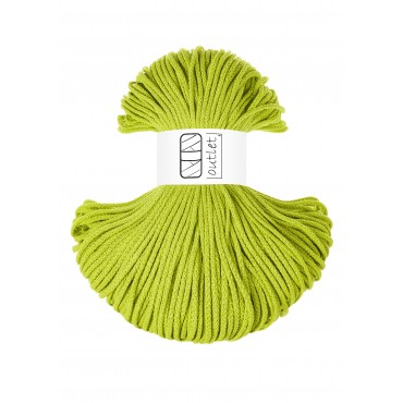Lime braided cotton cord...