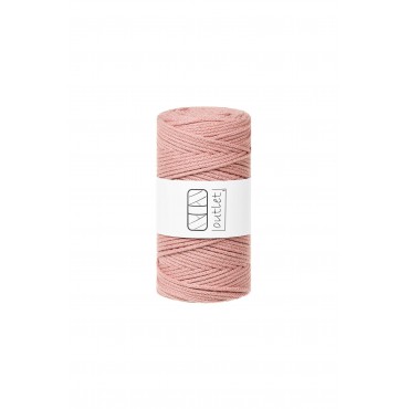 Pearl Rose braided cotton cord 3mm 100m OUTLET