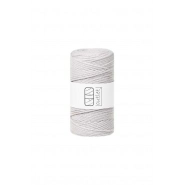 Grey White braided cotton...