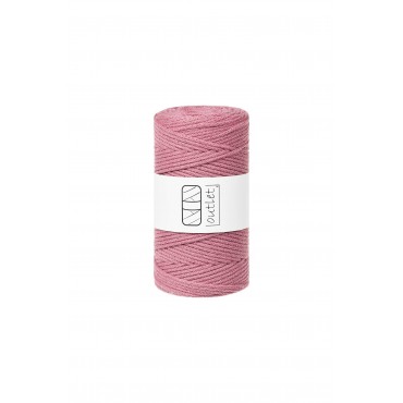 Pink braided cotton cord...