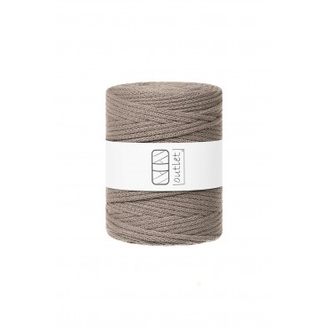 Taupe corda intrecciata in cotone 5mm 100m OUTLET