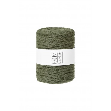 Dark Green braided cord 5mm 100m OUTLET