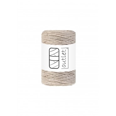 Beige twisted macrame...