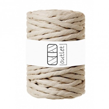 Beige twisted macrame...