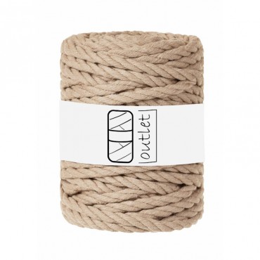 Camel 3ply twisted macrame...