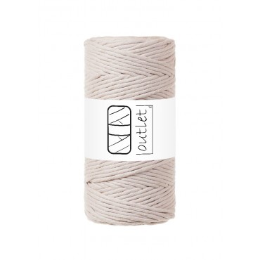 Creme twisted macrame...