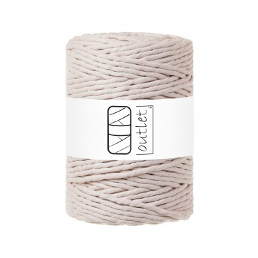 Creme twisted macrame...