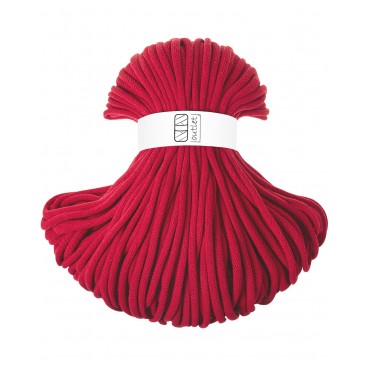 Red braided cotton cord 9mm...