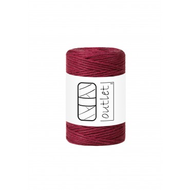 Wine Red twisted macrame...