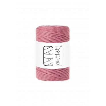 Pink twisted macrame cotton...
