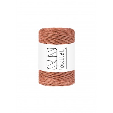 Rust twisted macrame cotton...