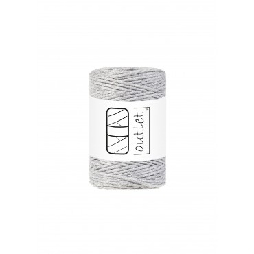 Light Grey twisted macrame...
