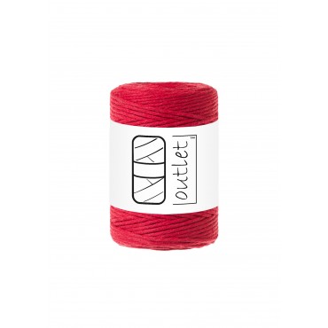 Red twisted macrame cotton...