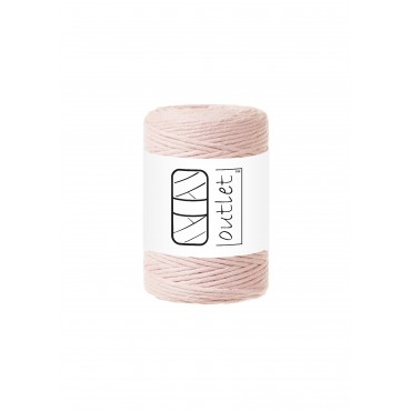 Powder Pink twisted macrame...