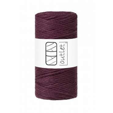 Burgundy twisted macrame...