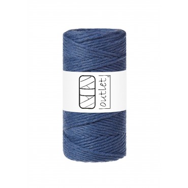 Marine Blue twisted macrame...