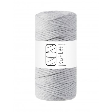 Light Grey twisted macrame...