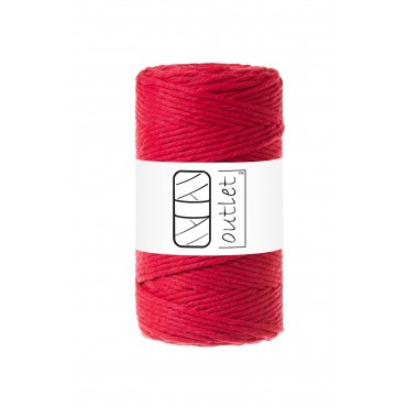 Red twisted macrame cotton...