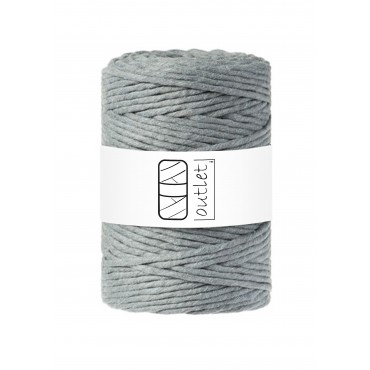 Grey twisted macrame cotton...