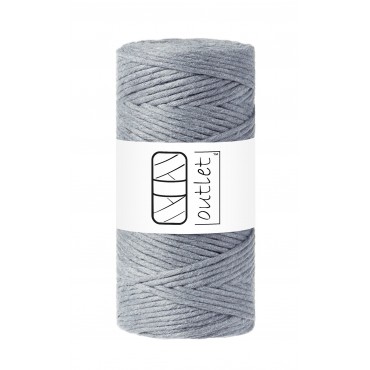 Grey twisted macrame cotton...