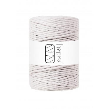 Grey White twisted macrame...