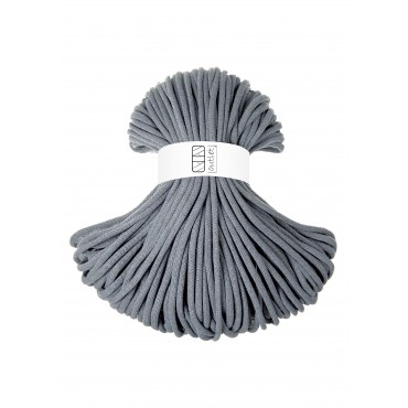 Grey braided cotton cord...