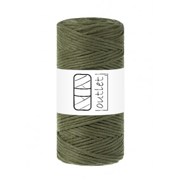 Dark Green twisted macrame...