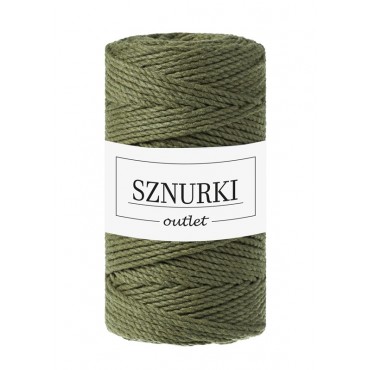 Dark Green 3ply twisted cord 3mm 100m